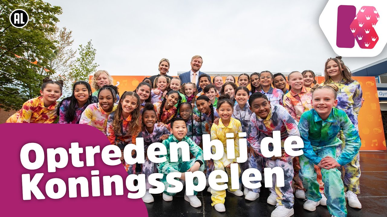 Optreden voor de KONING en KONINGIN bij de Koningsspelen 👑 En BRITT DEKKER is onze grootste FAN! 🧡