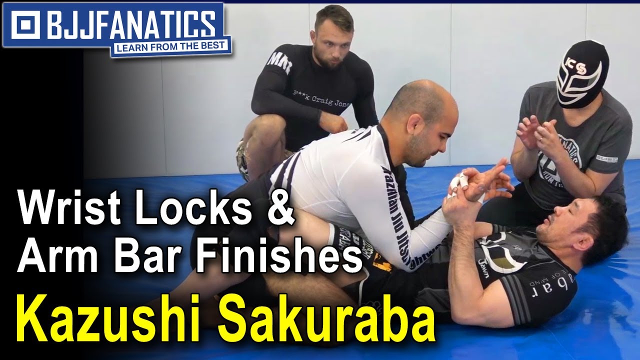 Wrist Locks and Arm Bar Finishes - Kazushi Sakuraba Jiu Jitsu Training