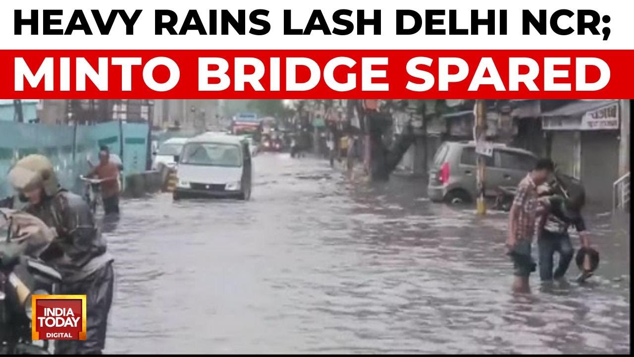 Delhi Rains: City Waterlogged, But Infamous Minto Bridge Spared In A 'Miracle' | India Today