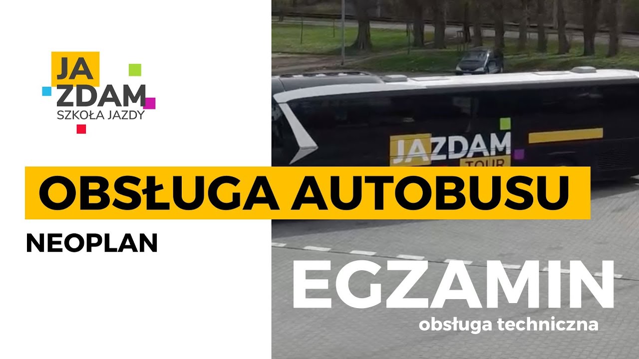Autobus Neoplan - obsługa | EGZAMIN NA PRAWO JAZDY KAT.D