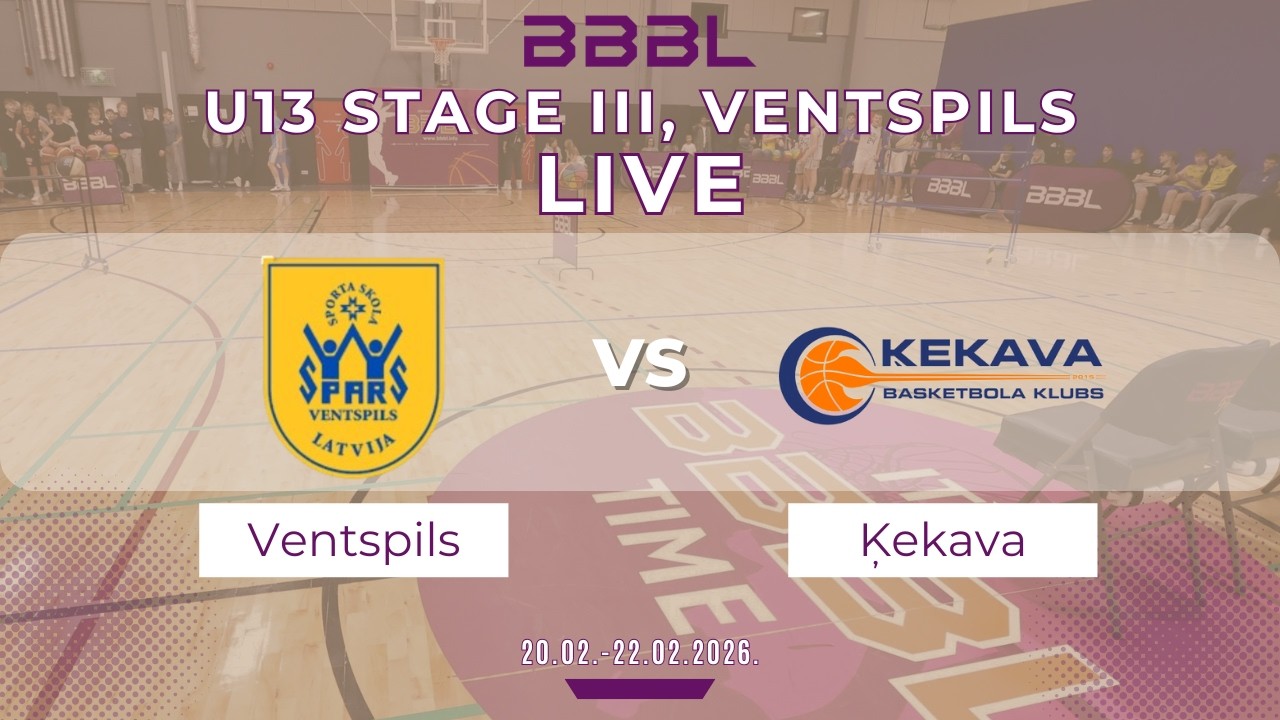 Ventspils-2 2013 vs BK Ķekava 2013 | BBBL U13 | Stage III