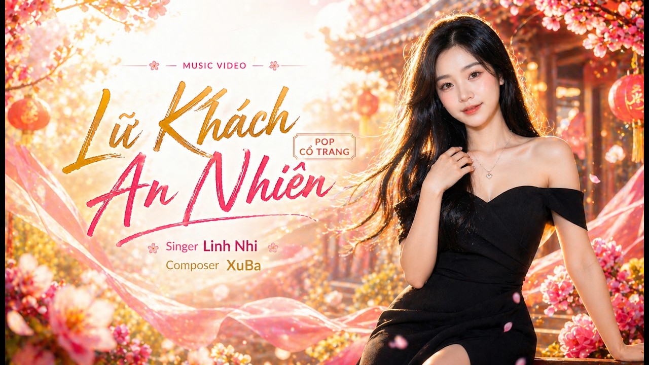 Lữ Kh&aacute;ch An Nhi&ecirc;n (Ver Nữ) | Lyrics Video | Nhạc Chill Tự Do & B&igrave;nh Y&ecirc;n | XuBa