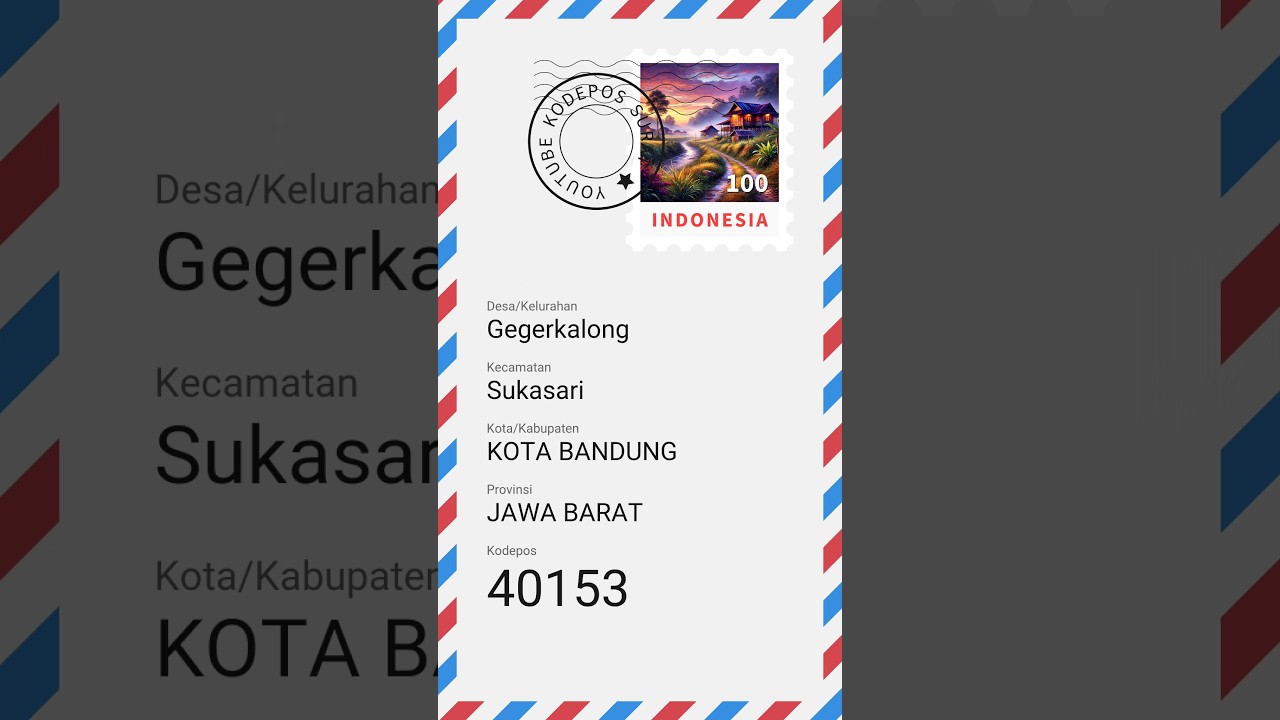 kode pos kec SUKASARI kota bandung #sukasari #bandung #posindonesia