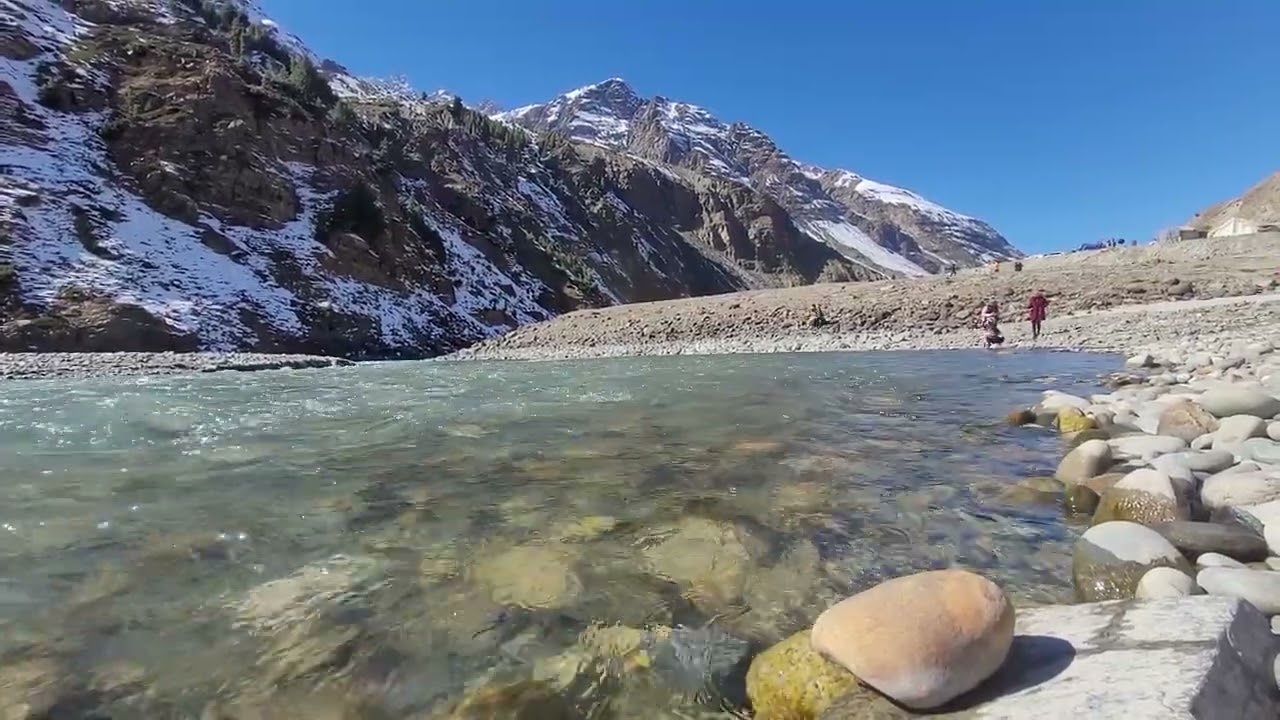 listen to this| chandra river sissu(lahaul himachal) #tourism #nature