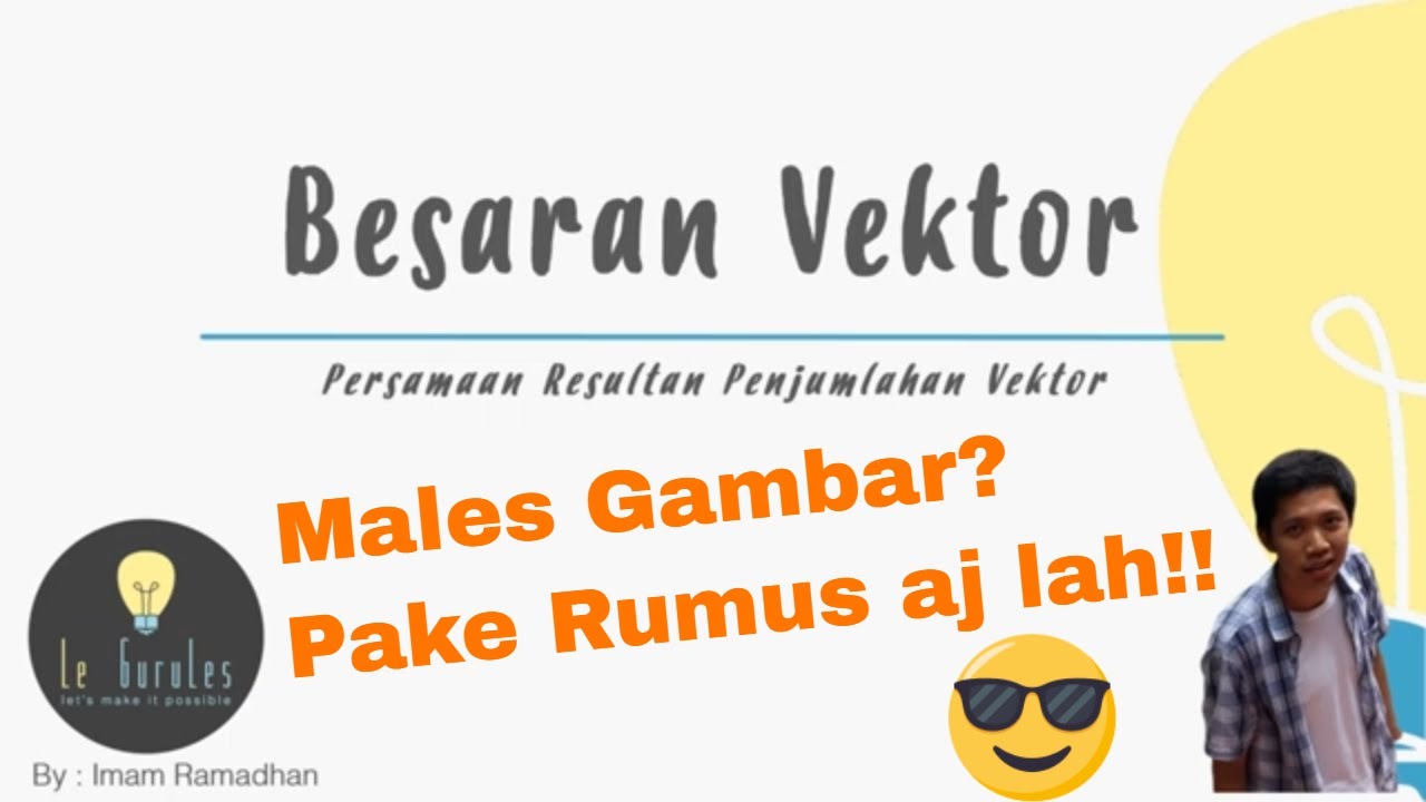 Fisika SMA - Vektor (4) - Penjumlahan Vektor Metode Analitik, Rumus Penjumlahan Vektor (I)