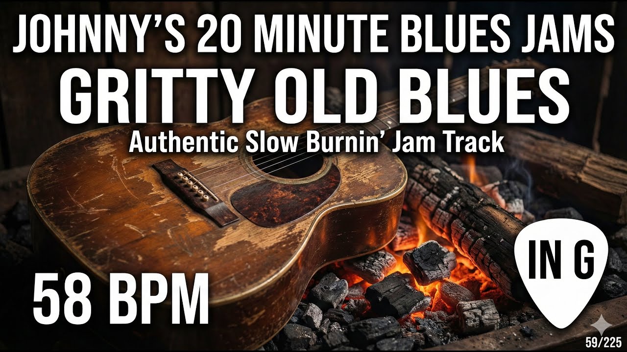 Gritty Old Blues Jam in G 58bpm 59/225