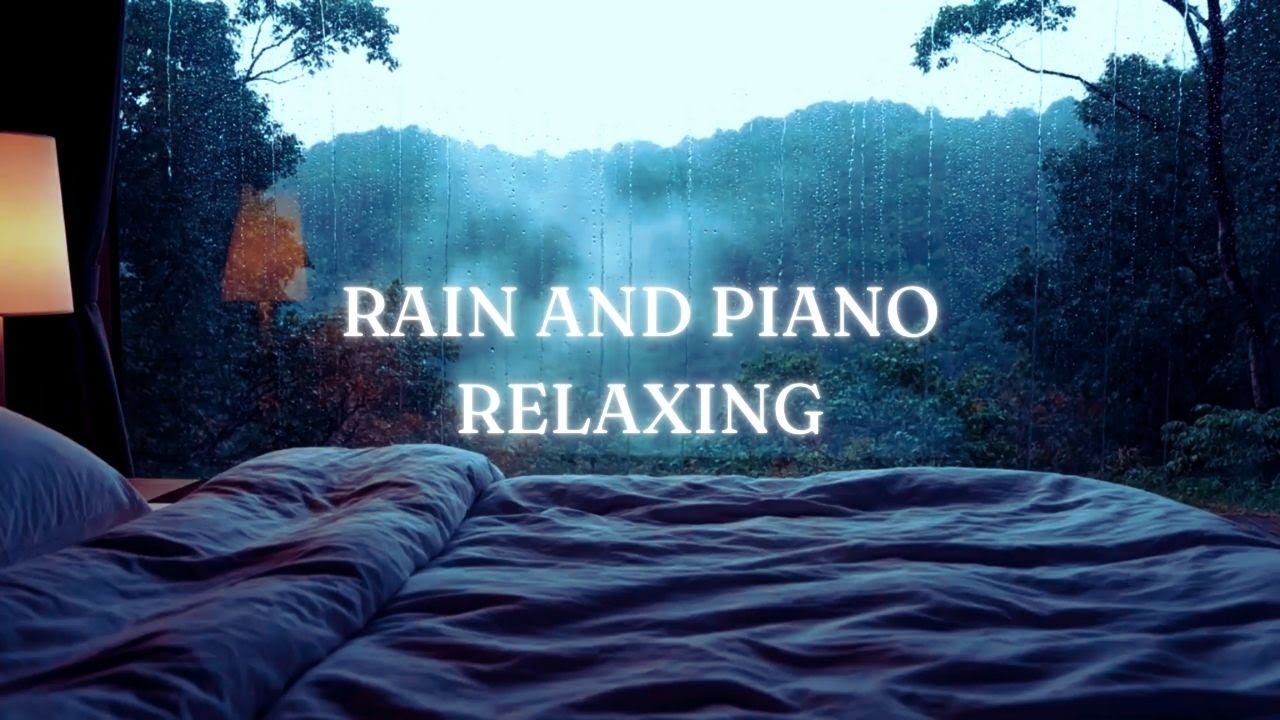 Soft Piano Music with Rain On Window 🌧️ Peaceful Sleep, Relaxing, Deep Sleep Music, Meditation #01