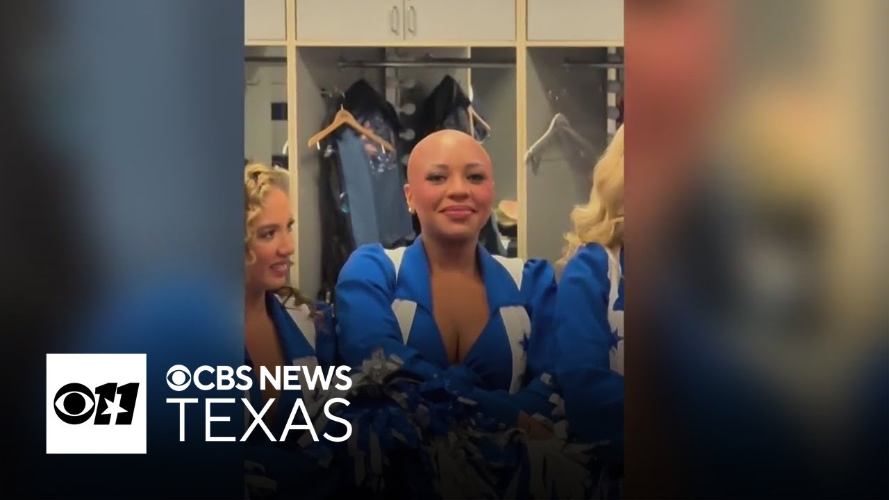 Dallas Cowboys cheerleader performs without wig for 