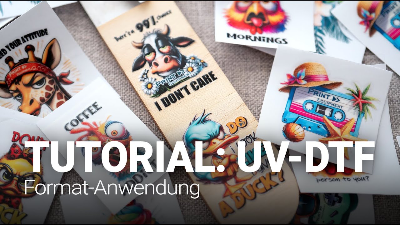 So funktioniert's: UV-DTF Anwendung (Format)