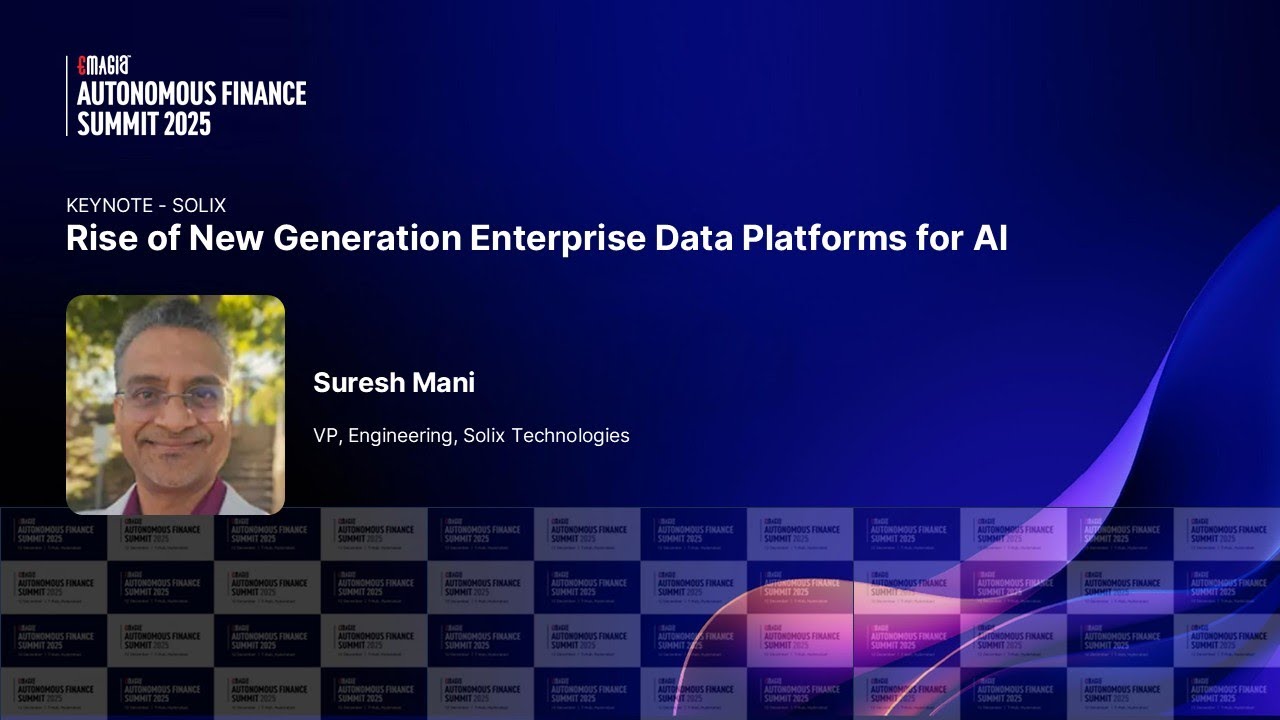 Rise of Next-Generation Enterprise Data Platforms for AI | Keynote by Suresh Mani | Emagia AFS 2025