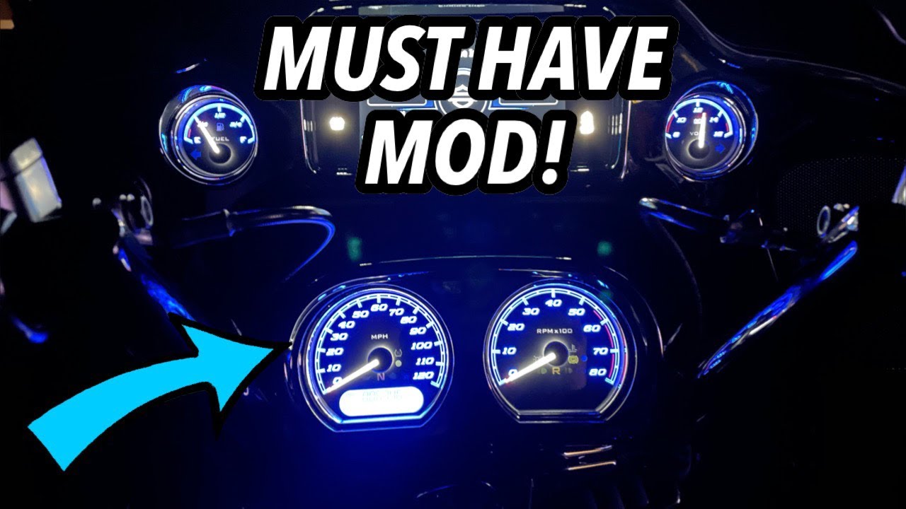 LED GAUGES INSTALLED ON MY 2019 HARLEY DAVIDSON ROAD GLIDE! *GAUGEMODZ*