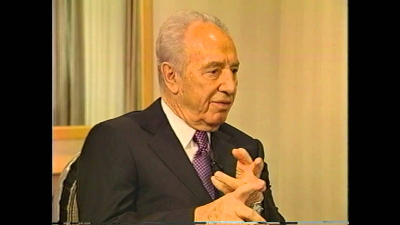 Shimon Peres talks about leadership with Dean Williams at Harvard