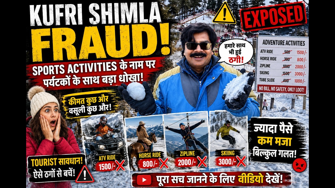 Shimla & Kufri Tour Guide ! Fraud in Kufri | Beware Don't pay High #nawabtravelvlogs