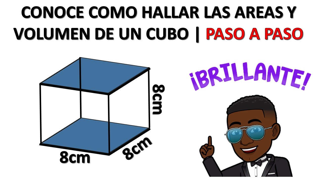 Como hallar las areas y volumen de un cubo | Area lateral y total PASO A PASO