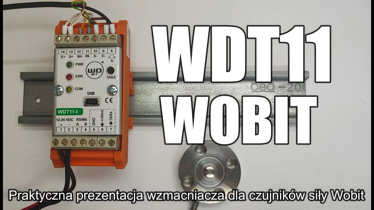 Praktyczna prezentacja WDT11 - wzmacniacz dla czujnik&oacute;w siły - wyjście analogowe i Modbus