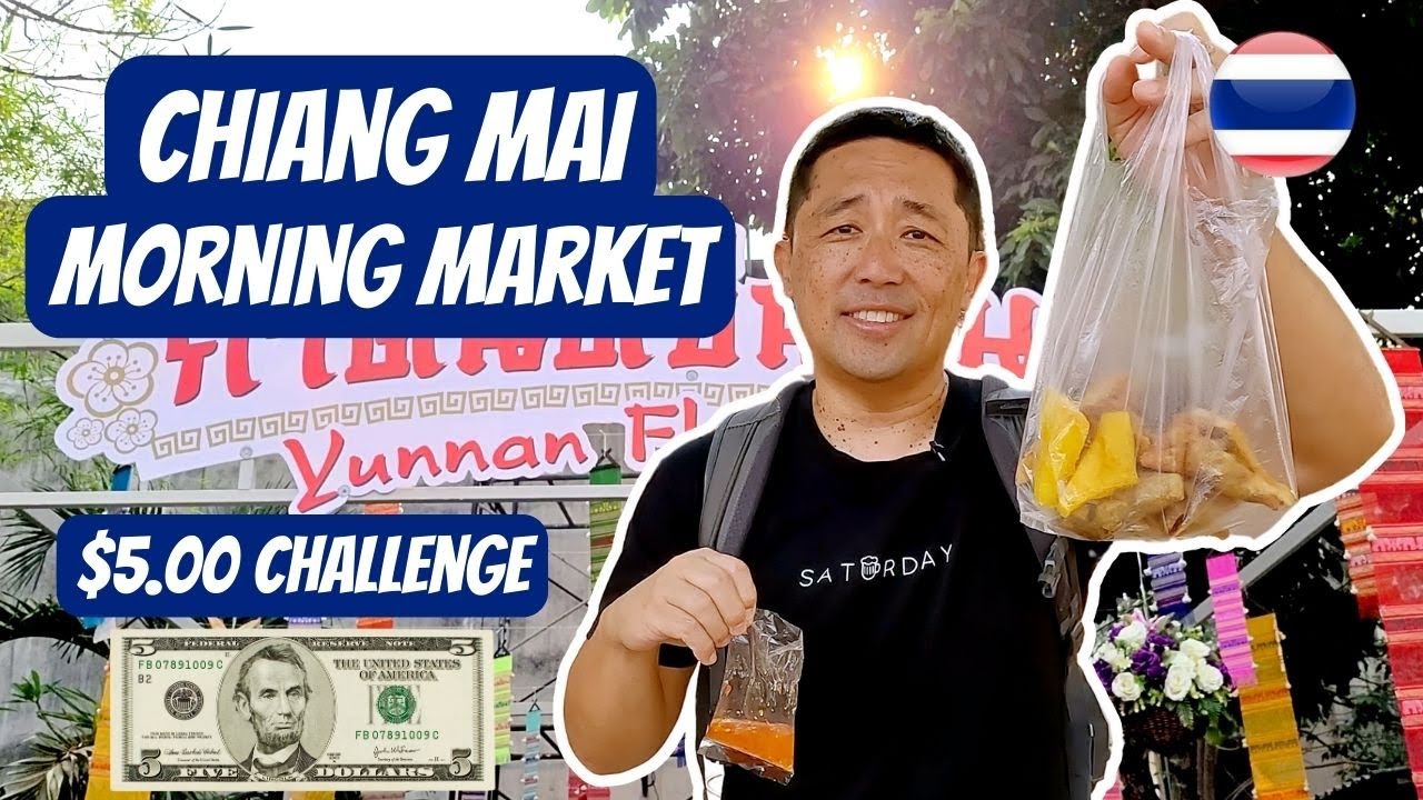 Chiang Mai STREET FOOD at Local Morning Market! 🇹🇭 Thailand Street Food!