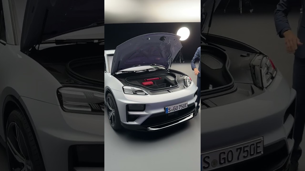The 2024 Porsche Macan EV Offers Generous Space in the Frunk 🤗! #shorts