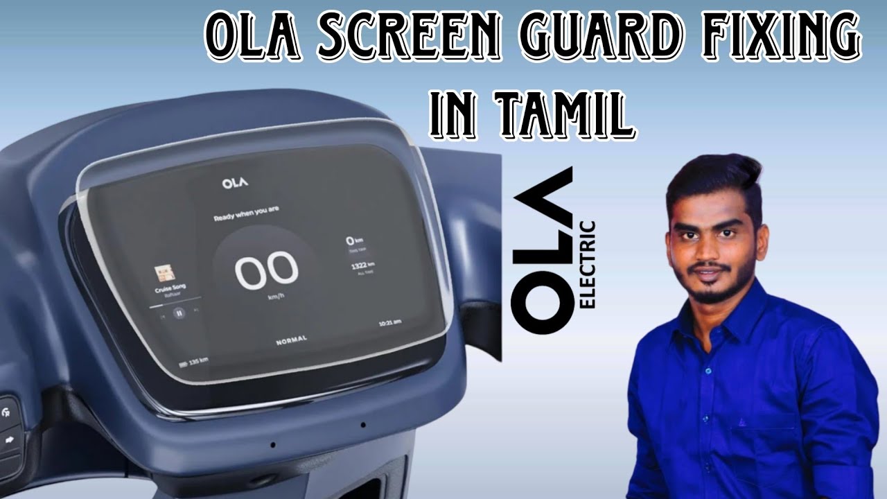 OLA Screen guard installation in Tamil