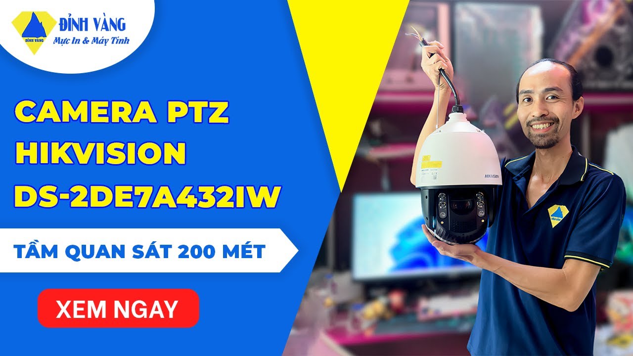 Giới Thiệu Camera IP PTZ 4MP HIKVISION DS-2DE7A432IW-AEB | Đỉnh Vàng Computer