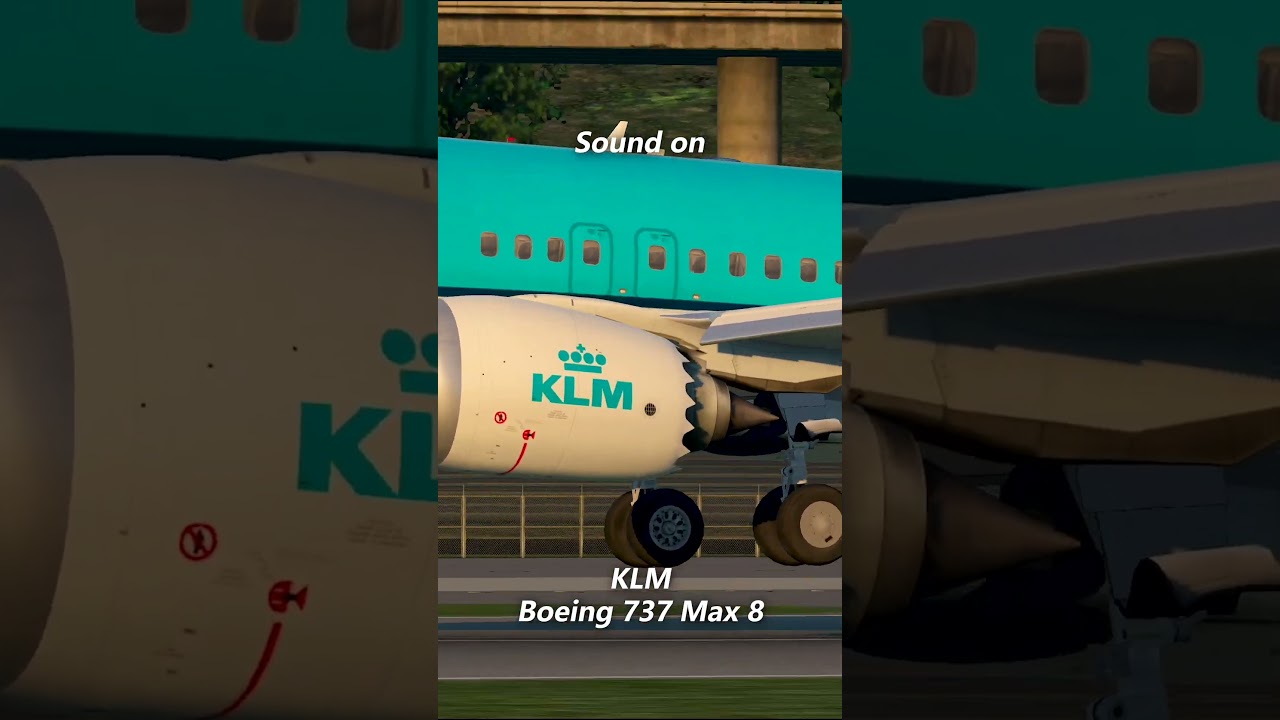 KLM - Boeing 737 Max 8 Landing KBFI