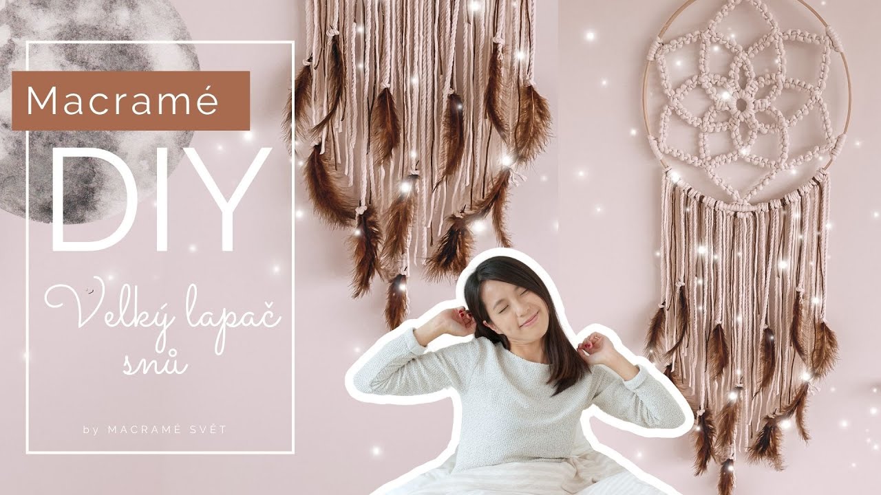 DIY Macramé LAPAČ SNŮ 🌙 by MACRAMÉ SVĚT