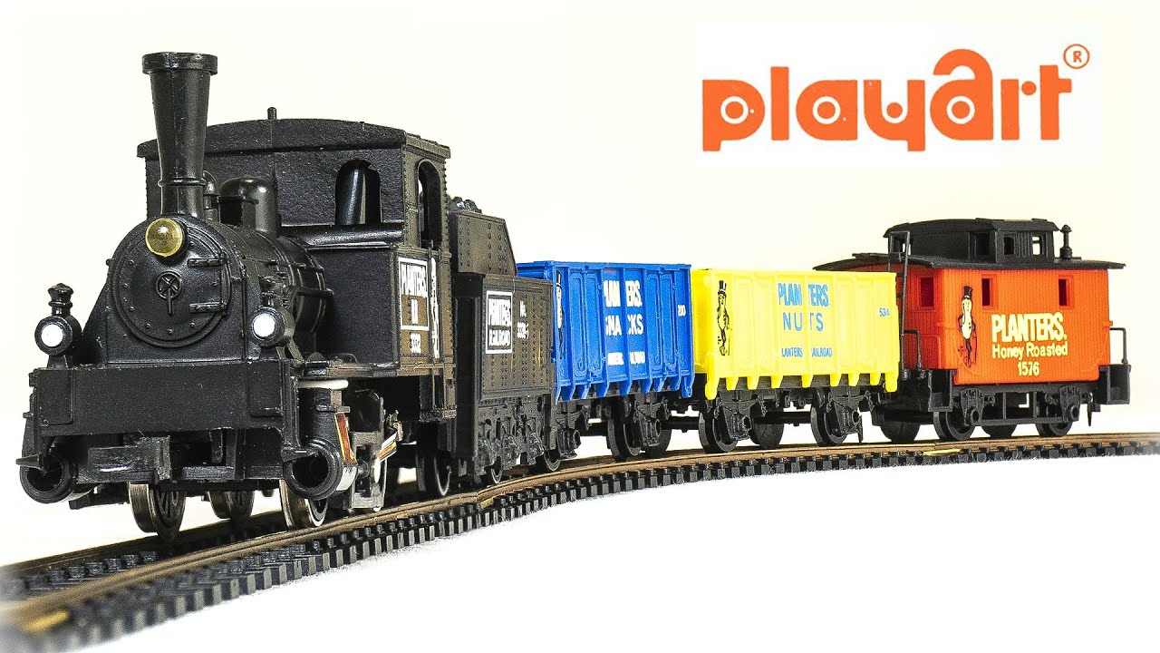 Vintage Playart HO-Scale Planters 3332-5 Freight Model Train Set Unboxing & Testing