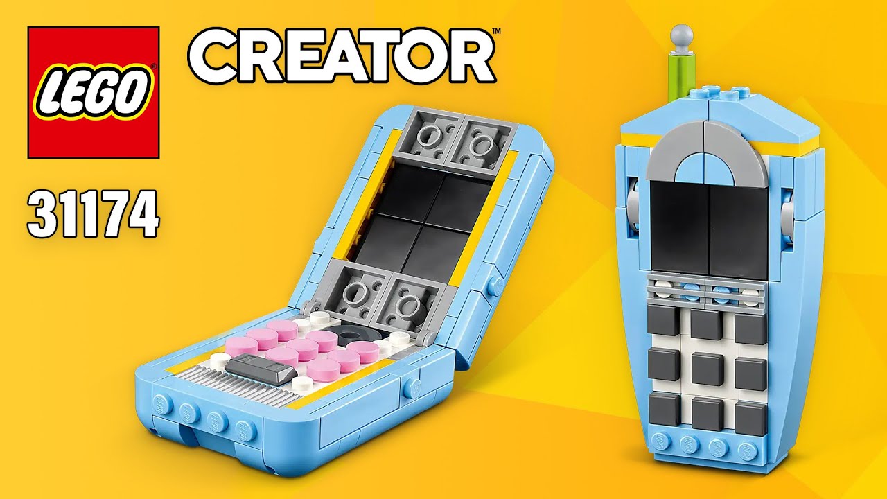 LEGO 2 Phones from the 2000s (31174) from Creator Retro Telephone | Tutorial @Top Brick Builder​