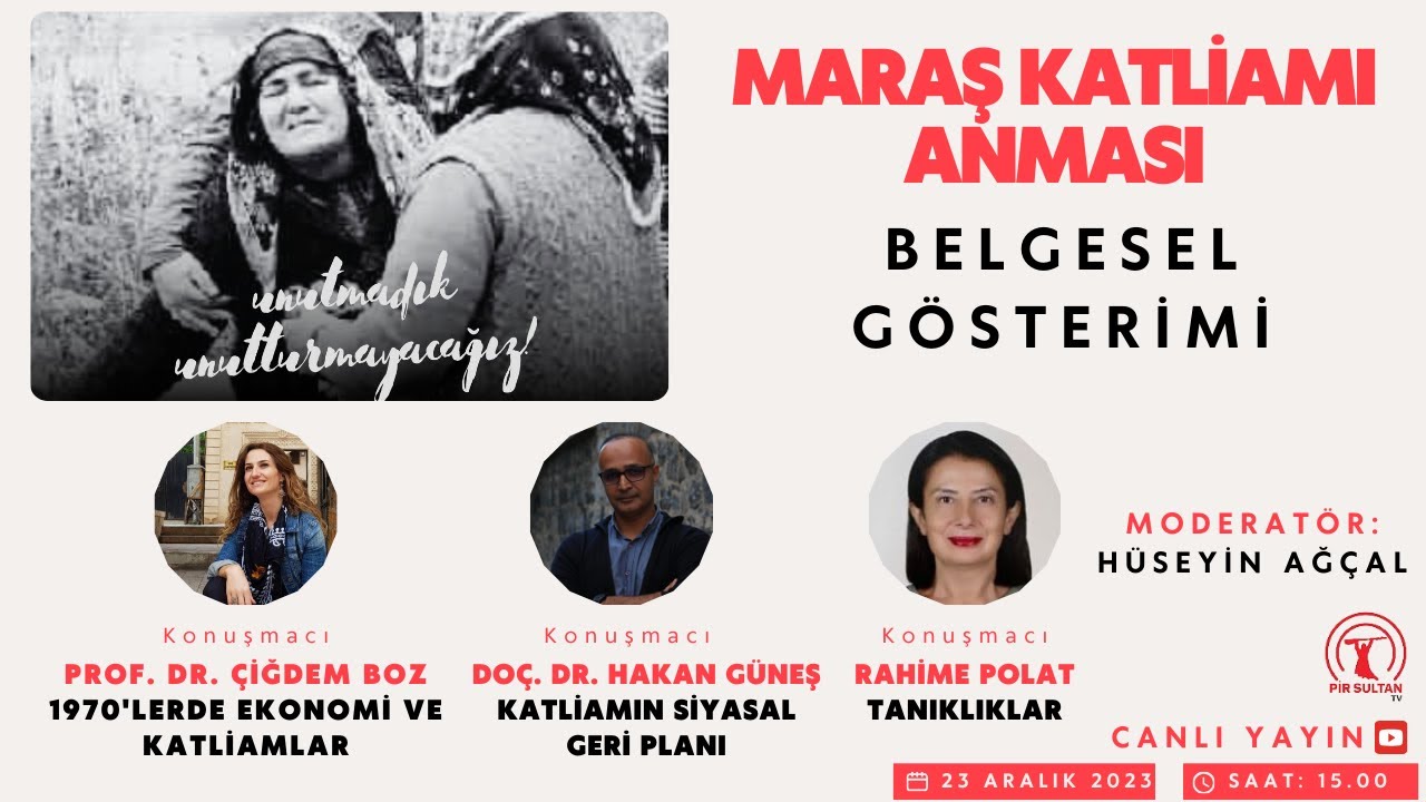 Maraş Katliamı Anması - Pir Sultan Abdal Kültür Derneği