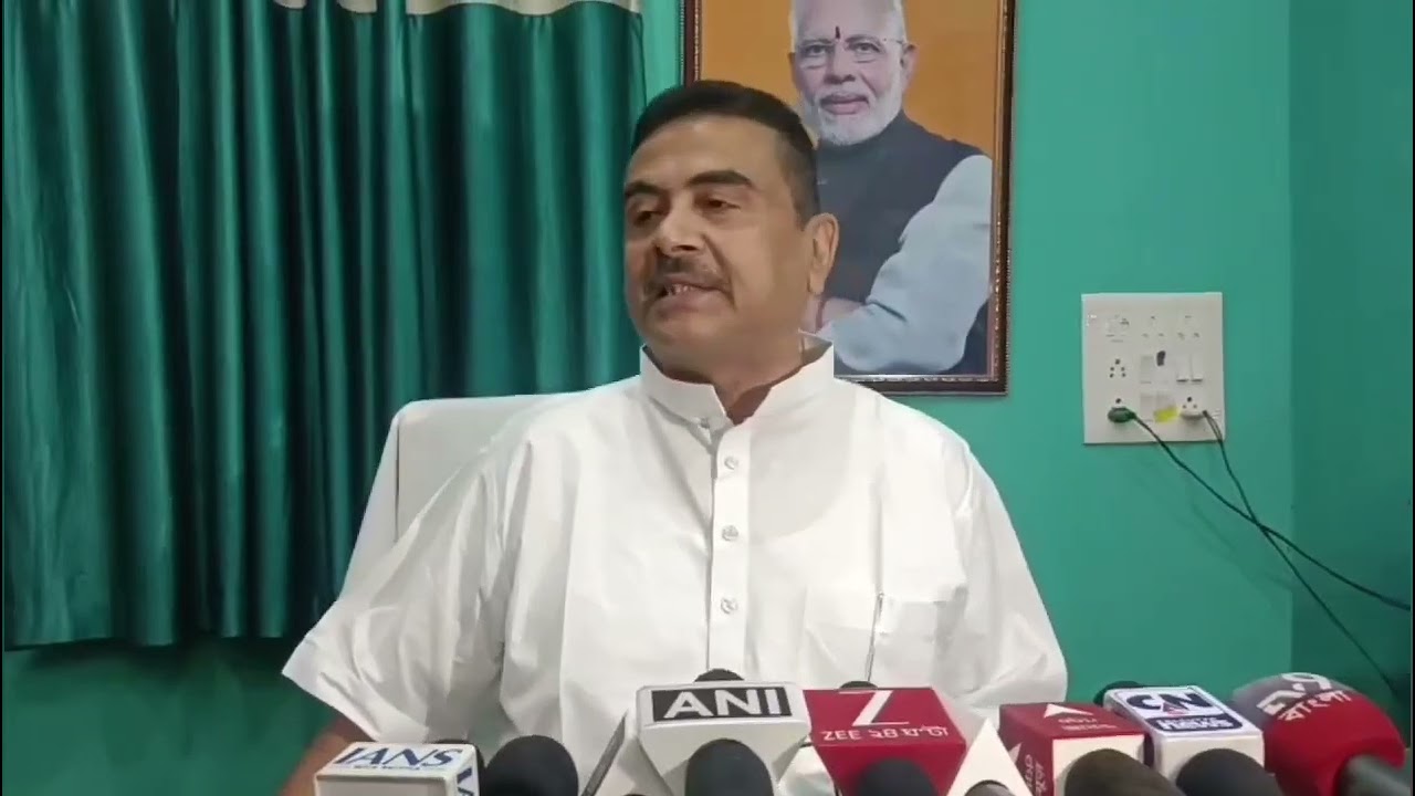 নন্দীগ্রামে সংবাদমাধ্যমের মুখোমুখি বিরোধী দলনেতা শ্রী শুভেন্দু অধিকারী।