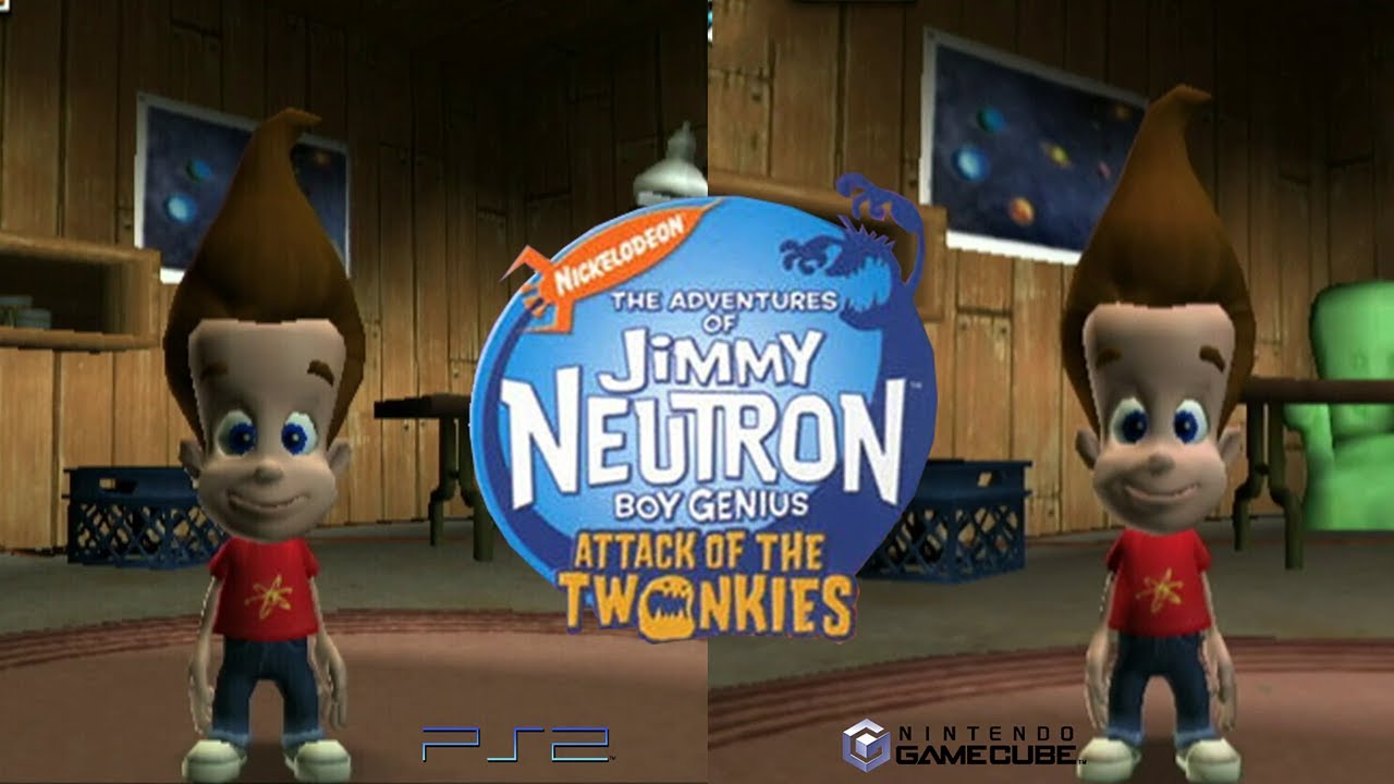The Adventures of Jimmy Neutron Boy Genius: Attack of the Twonkies - PS2 vs GameCube