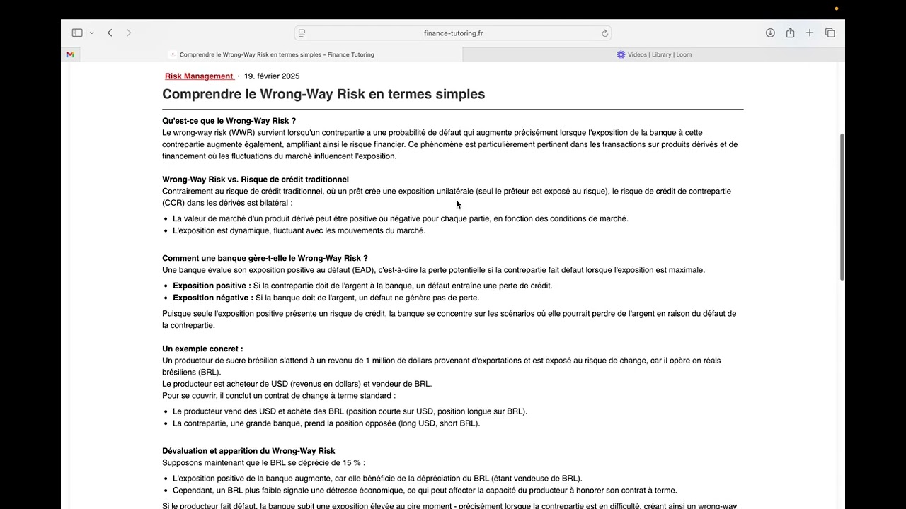 Comprendre le risque de contrepartie et le wrong way risk 💼