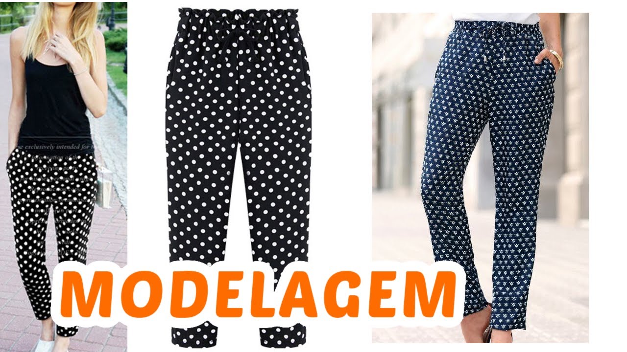 CALÇA DE ELÁSTICO ESTILO JOGGER