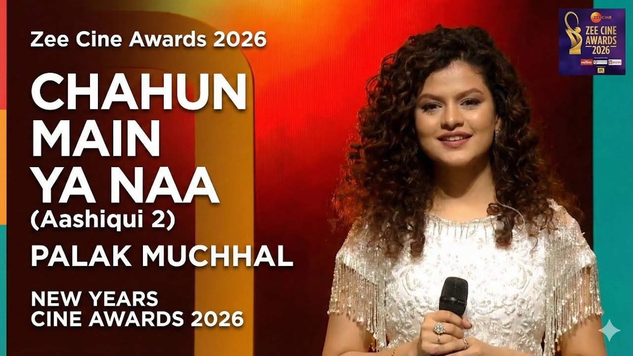 Palak Muchhal Live: Chahun Main Ya Naa (Aashiqui 2) ❤️ Zee Cine Awards 2026 | Magical Performance