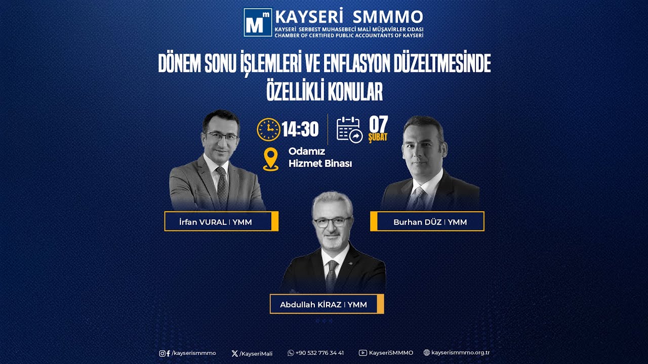 Dönem Sonu İşlemleri Ve Enflasyon Düzeltmesinde Öz