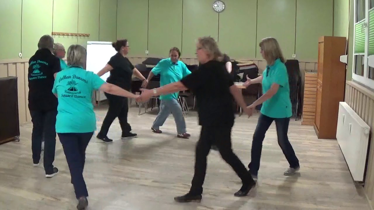 Square Dance für Anfänger 1 bis 4 Übungstanz Choreografie 