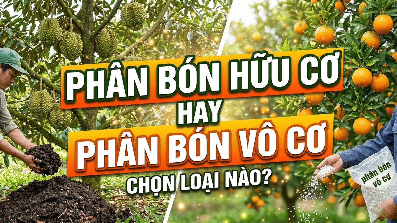 So Sánh Phân Hữu Cơ vs Phân Vô Cơ: Ưu Nhược Điểm & Nên Dùng Như Thế Nào?