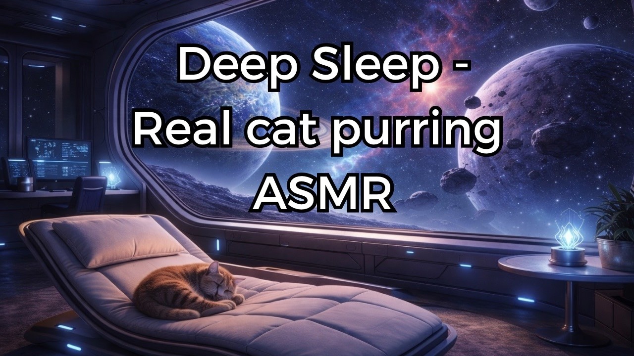 Real Cat Purring for DeepSleep - No talking - 1 Hour