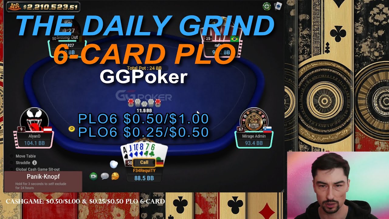 6-CARD Pot Limit Omaha - DAILY GRIND at $0.50/$1.00 on GGPoker | focused PLO6 session