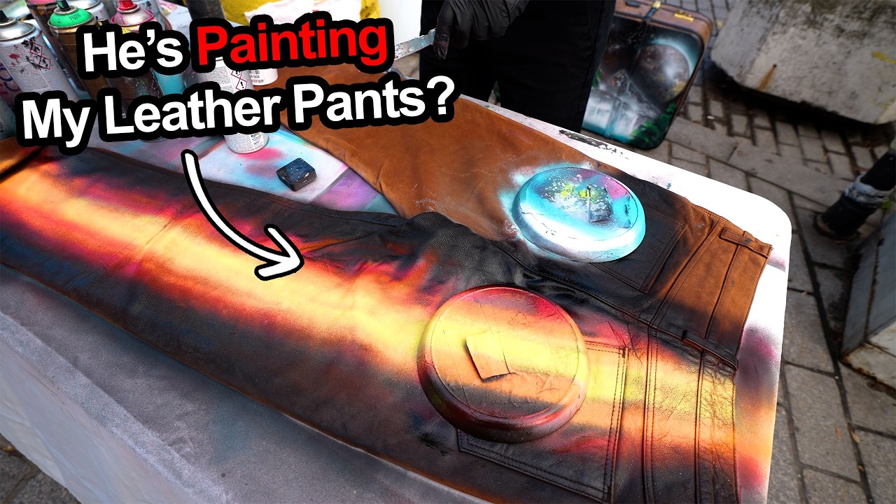 I Offered 100€ To Get My Leather Paints Spray Painted
