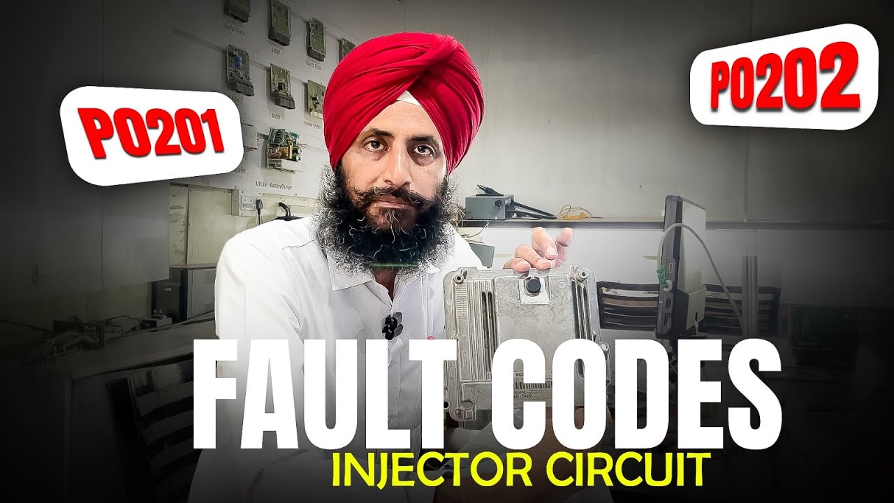 P0201 P0202 Injector Circuit Fault Code 🔧 | ECM Fault Diagnosis Explained | 