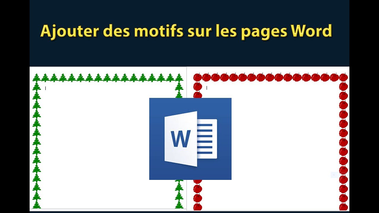 Comment ajouter les motifs comme bordure de pages dans Word