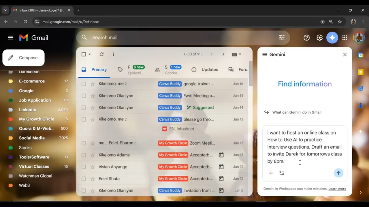 How to Draft 50 Invitations in Seconds with Google’s New AI | Gemini 🚀