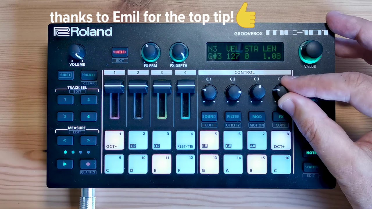 Roland MC-101 Tips - 90's House