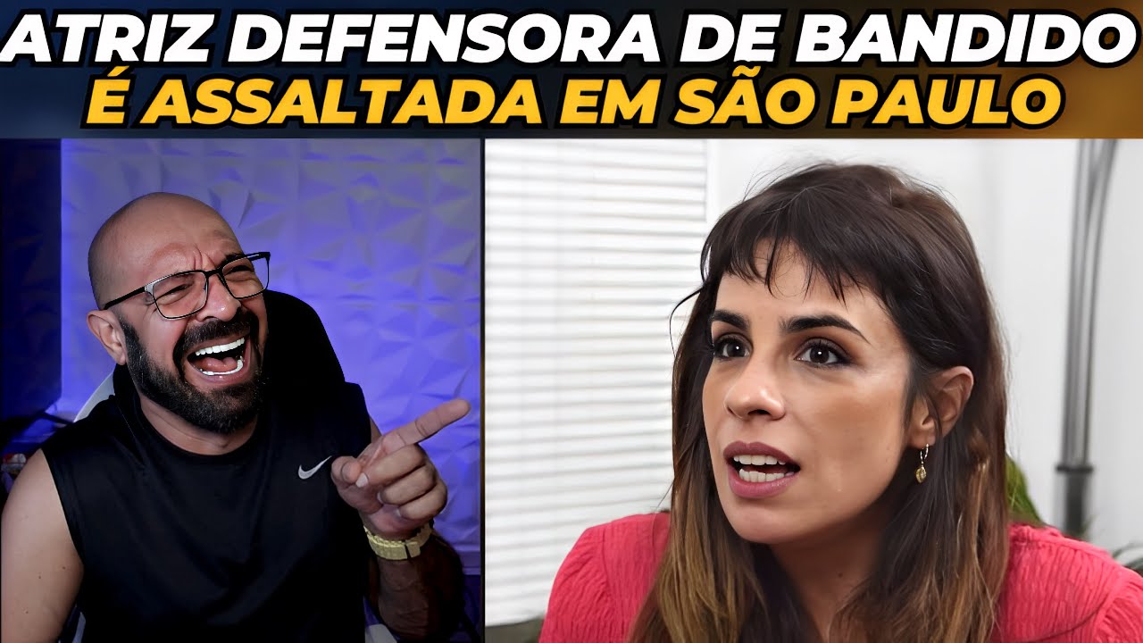 Atriz Maria Ribeiro, defensora de bandido é assaltada em SP.