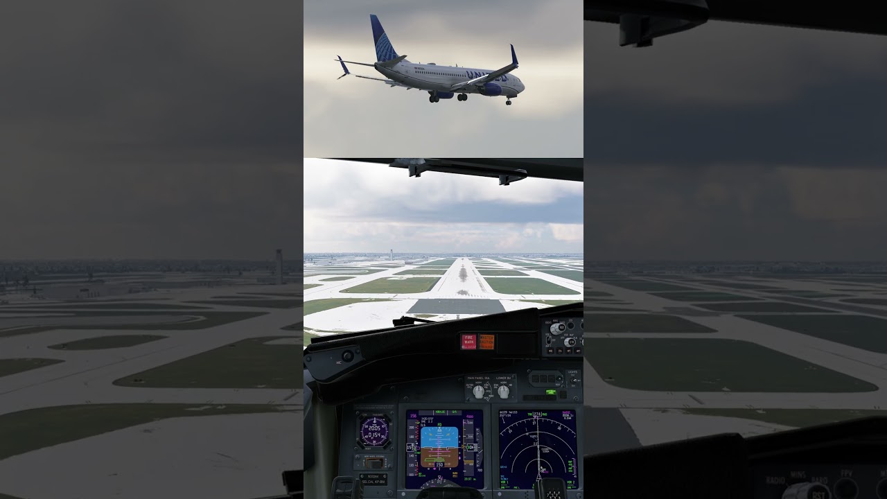 Beautiful & Gusty landing into O'Hare! 