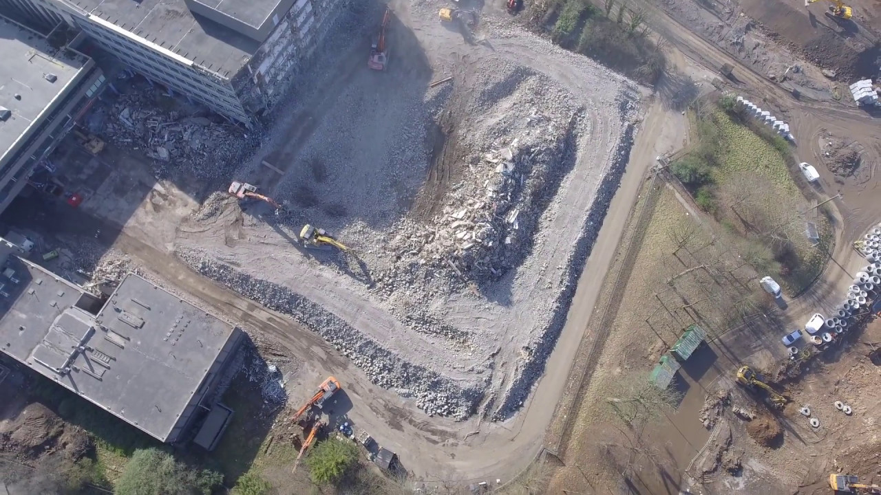 Demolition Of CowGlen National Savings Bank 2017.. Part 1
