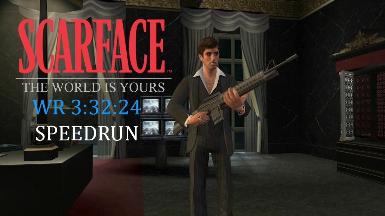 (OLD) WR 3:32:24 | Epic World Record Run of Scarface: The World Is Yours!