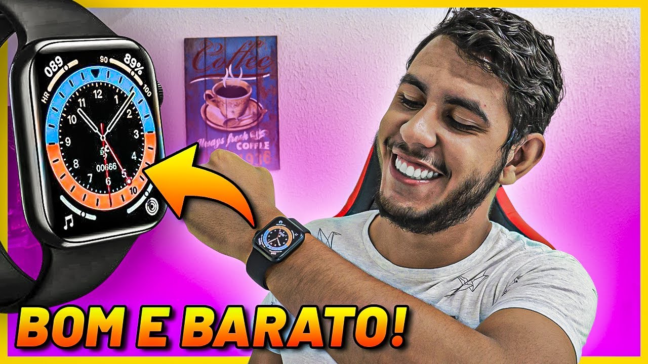 é IGUAL ao APPLE WATCH e MUITO BARATO! Smartwatch HW16: será que vale a pena? (unboxing e review)