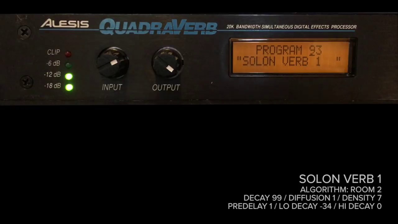 Quadraverb Reverbs on SH101 :: Aphex Riff