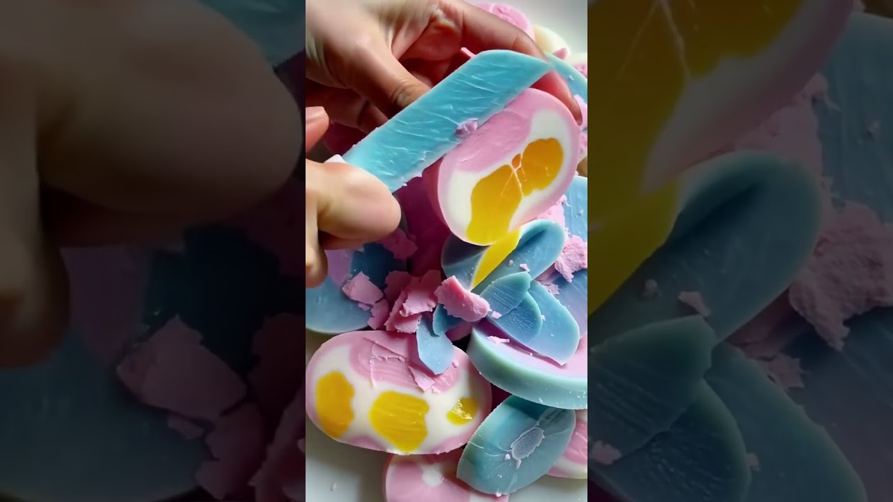 Fruit Candy Soap Slices | Sweetest ASMR in 4K 🍭✨
